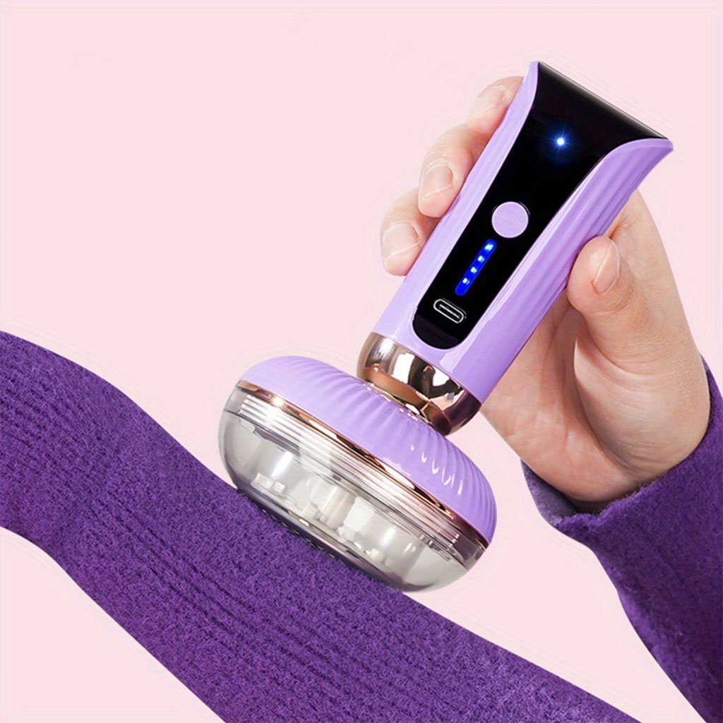 Appareil Rasoir Anti-peluches pour Vêtements Rechargeable Type-C – جهاز مزيل الوبر من الملابس - الصورة 6