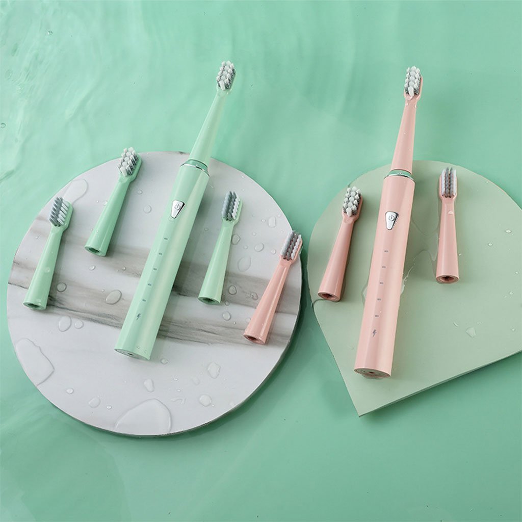 Brosse À Dents Électrique Sonique avec 4 Têtes et 5 Modes – فرشاة أسنان - الصورة 4