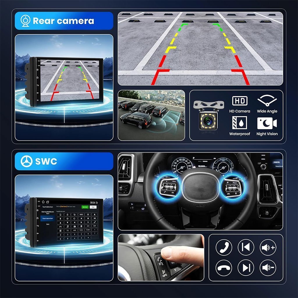 DVD MP5 et Autoradio 7 Pouces Tactile Bluetooth V2 - الصورة 3