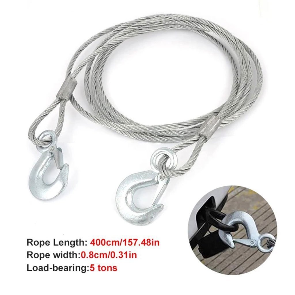 Cable de remorquage 5ton avec fil d’acier de qualité supérieure – كابل جر العربات - الصورة 5