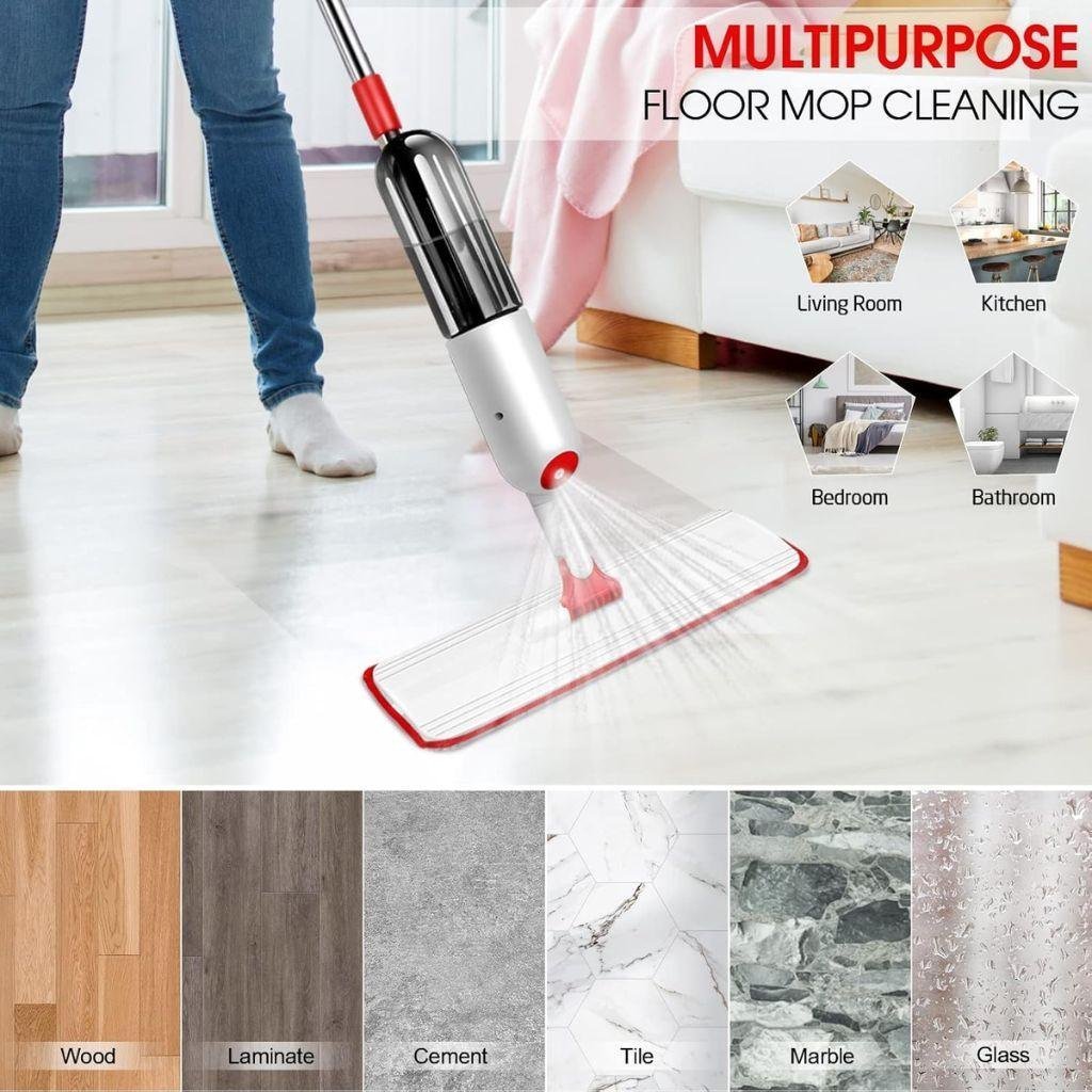 Balai Serpillère Pulvérisateur avec Réservoir Rechargeable – ممسحة بخاخ مع زجاجة قابلة لإعادة التعبئة - الصورة 6