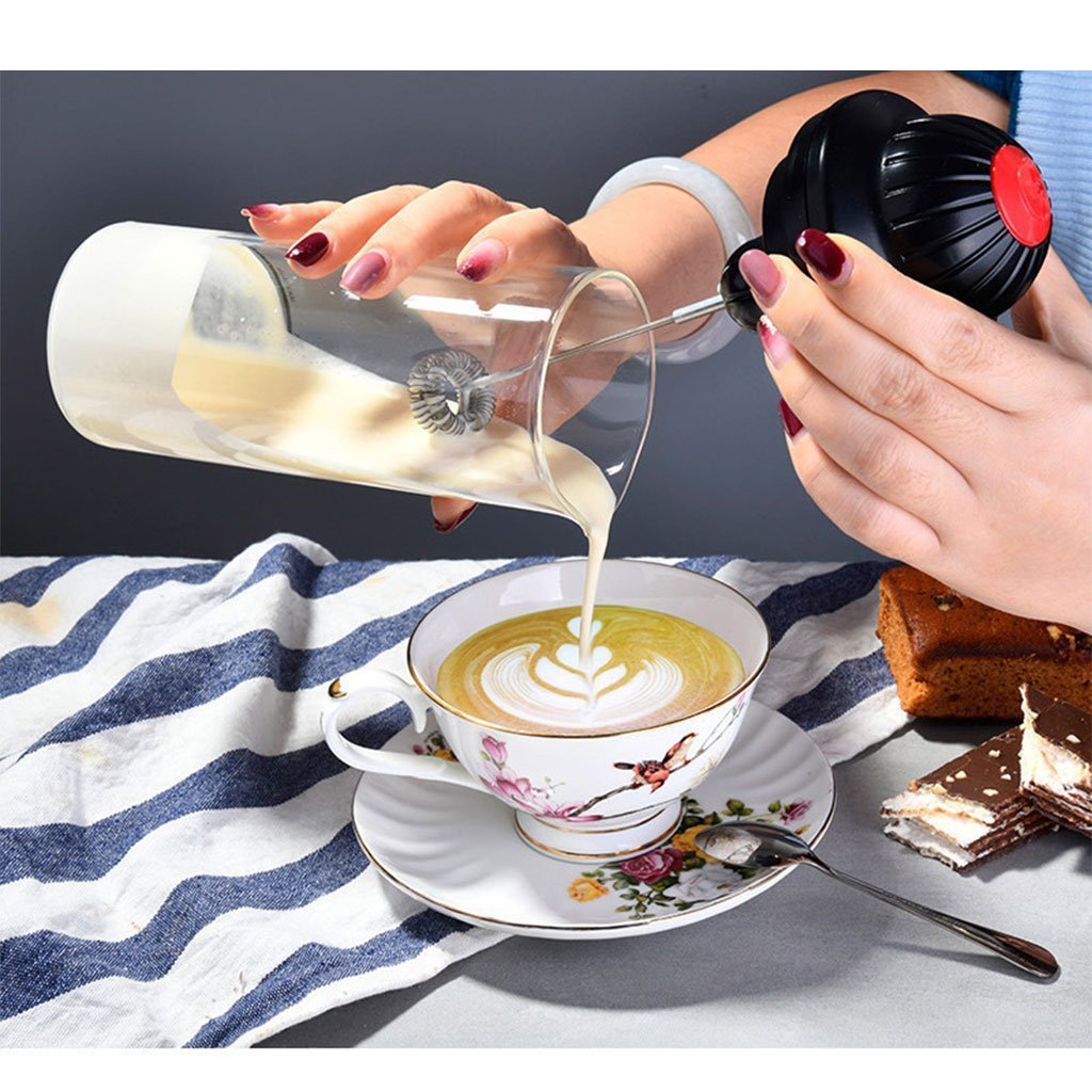 Mousseur à lait électrique Efficace pour les liquides chauds et froids. - الصورة 3