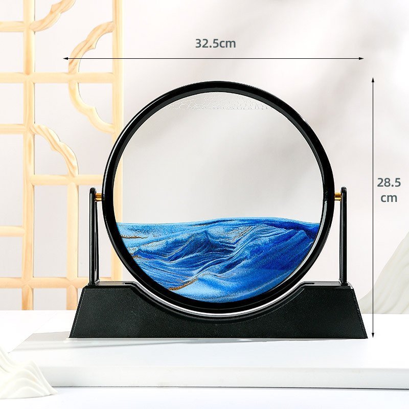 Sablier 3D Avec Support pour la décoration de la maison, sable de mer profonde, art créatif, décoration de bureau, décoration de chambre, cadeau - الصورة 4