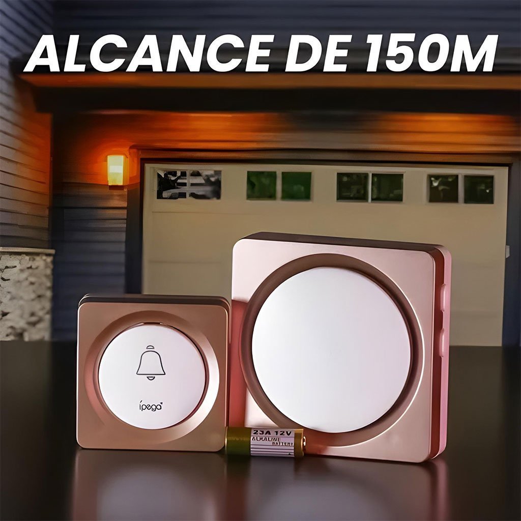 Sonnette sans fil avec batterie sans fil 150 mètres 38 Sonneries – جرس باب لاسلكي - الصورة 2