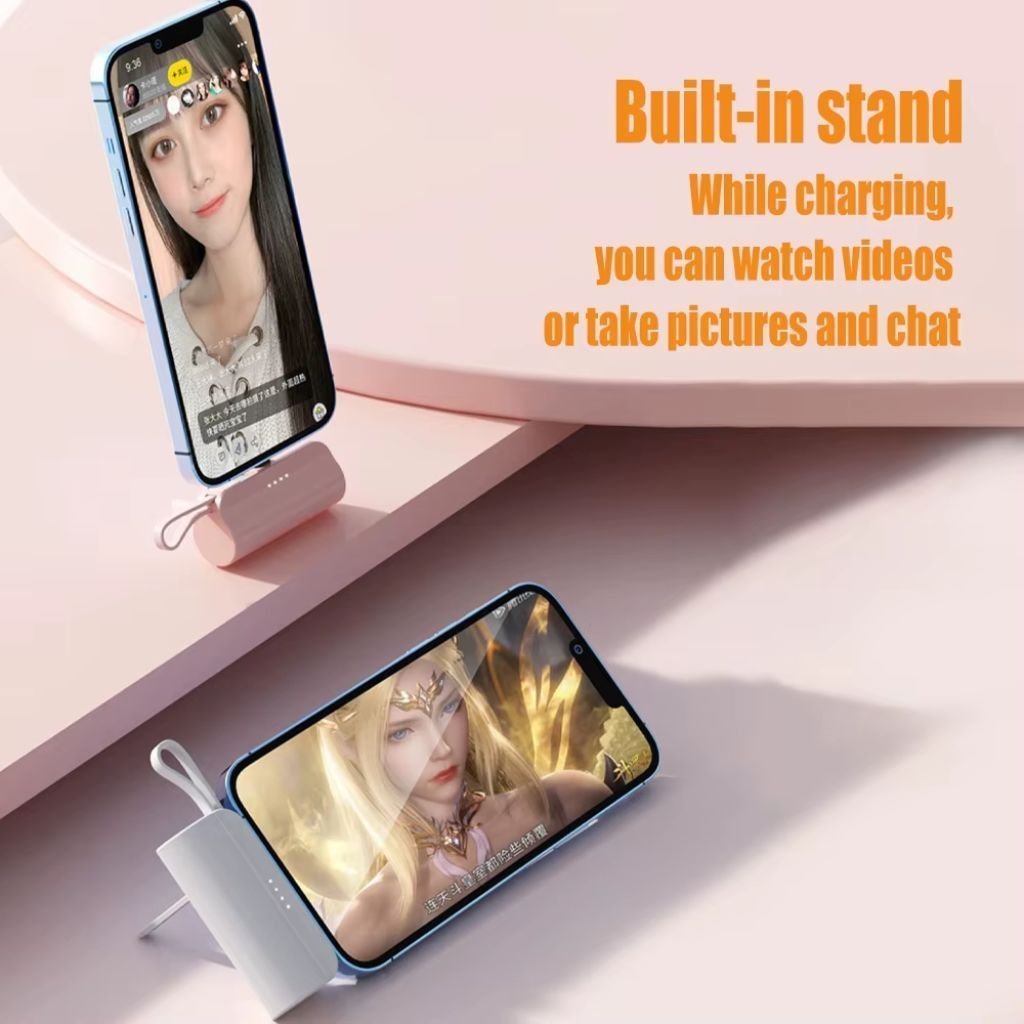 PowerBank 5000mAh et Support Telephone 2en1 – باور بانك - الصورة 7