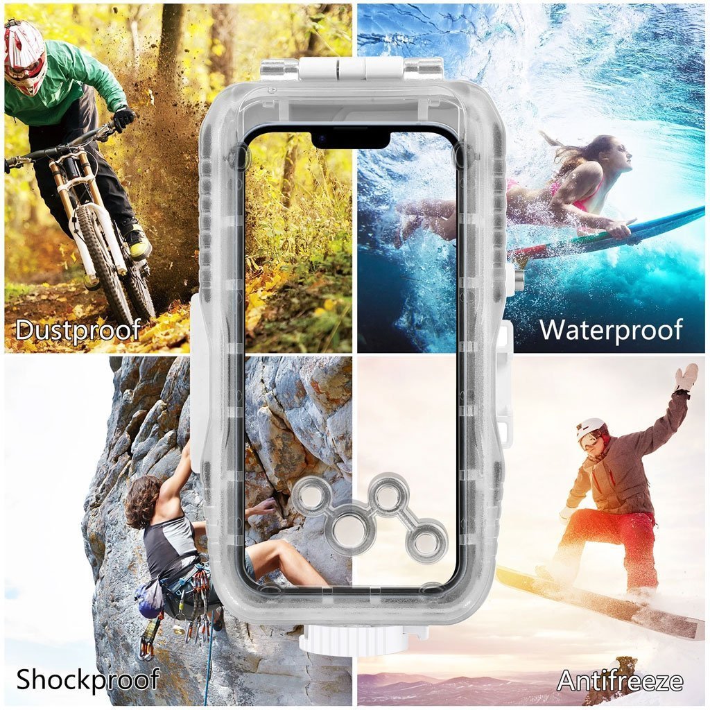 Étui de plongée étanche PULUZ 40m pour iPhone 16/15/14/13/12/11 Pro Max - حافظة هاتف إحترافية تحت الماء - الصورة 6