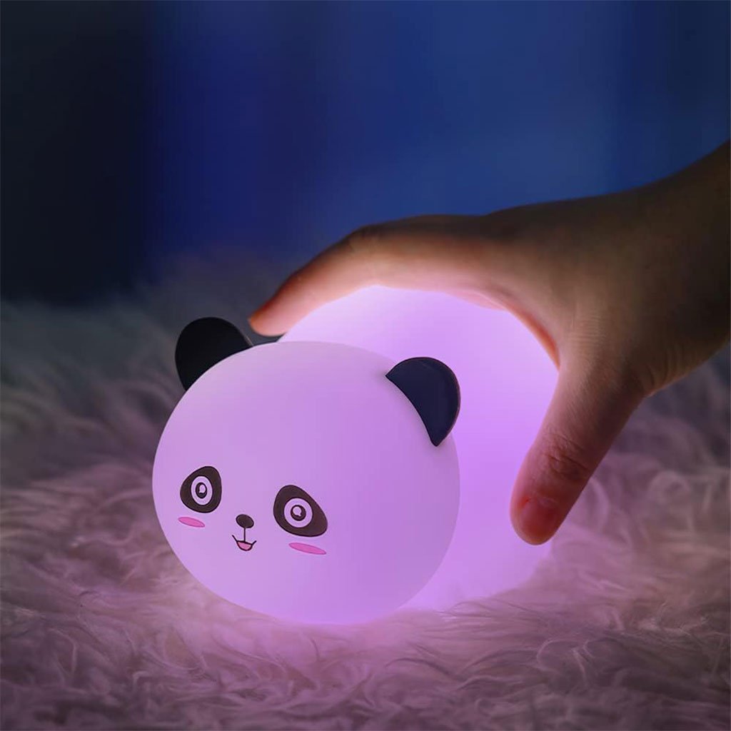 Lampe Tactile en Silicone Rechargeable USB - Veilleuse Enfant Panda - الصورة 7