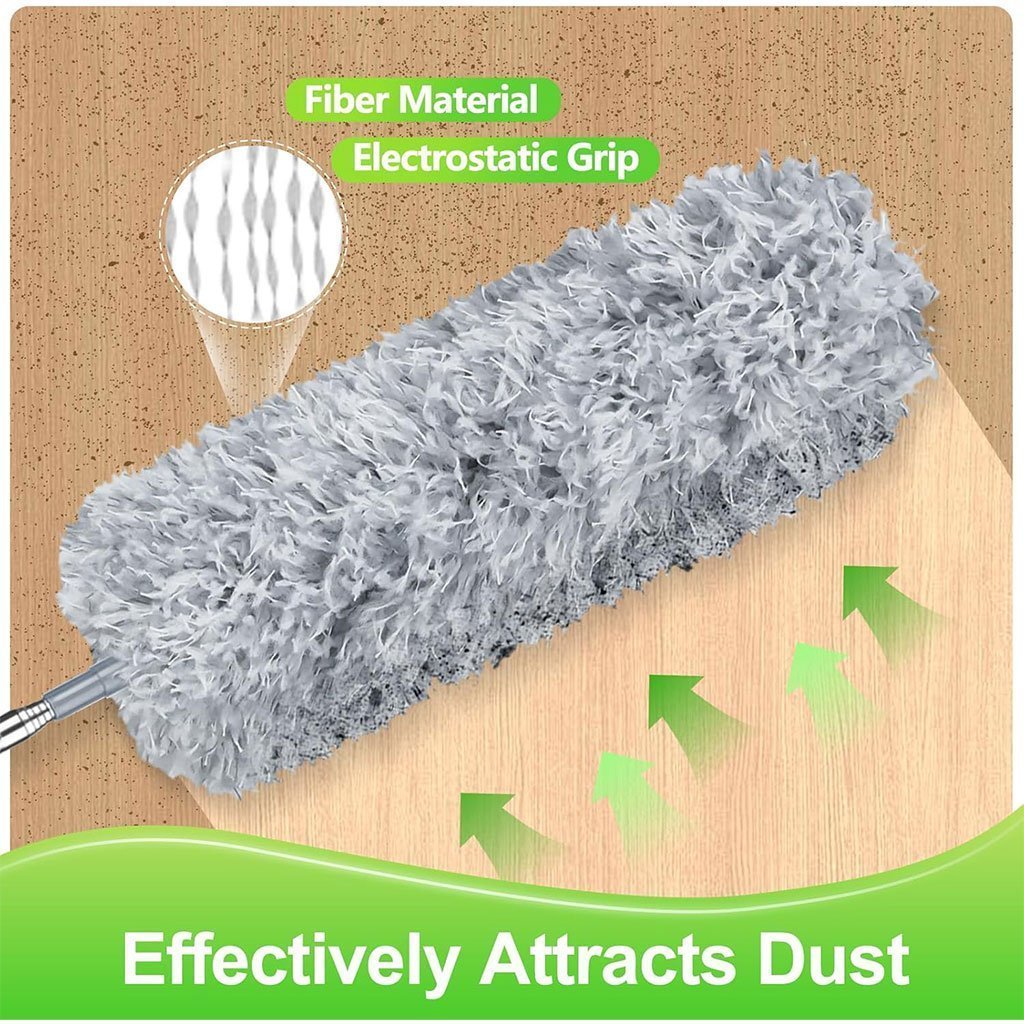 Plumeau télescopique Lavable en Microfibre – أداة تنظيف في الزوايا البعيدة - الصورة 3