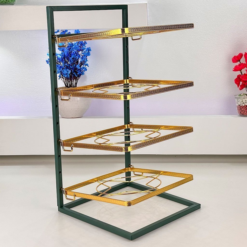 Étagère Porte Gâteaux à 4 Niveaux – رف تقديم أطباق الحلويات بـ 4 مستويات - الصورة 4
