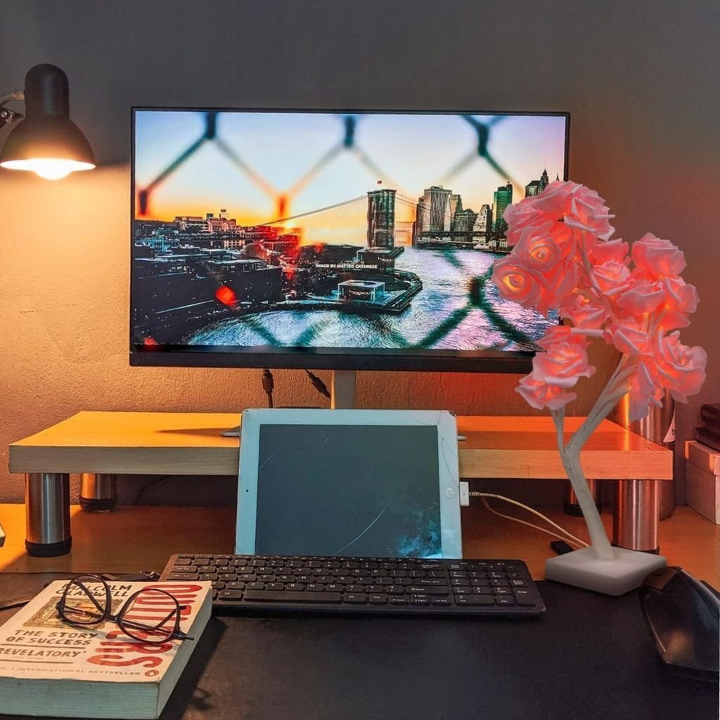 Lampe de Table fleur avec LED – مصباح طاولة زهور - الصورة 7