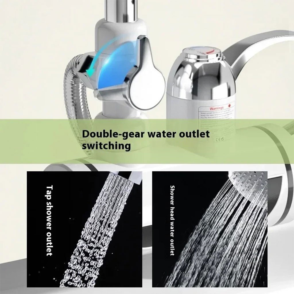 Robinet chauffant électrique avec douchette pour salle de bain – سخان مياه سريع للحمام - الصورة 6