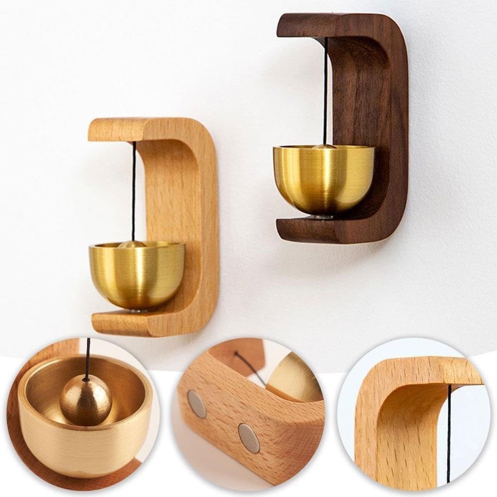 Sonnette de porte vintage style japonais en bois – جرس باب بتصميم أنيق - الصورة 6