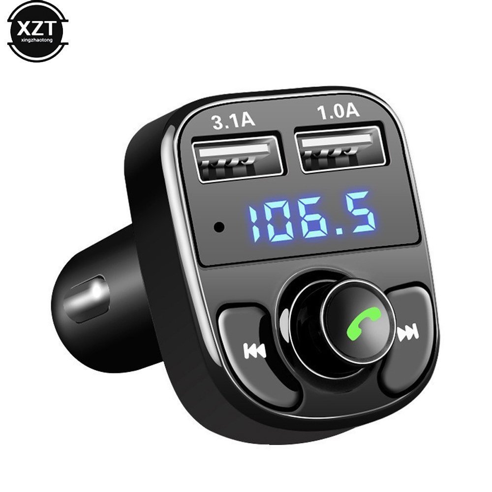 Car X8 Wireless Bluetooth FM Transmitter Kit USB Fast Charger Adapter Mp3 Player - الصورة 3