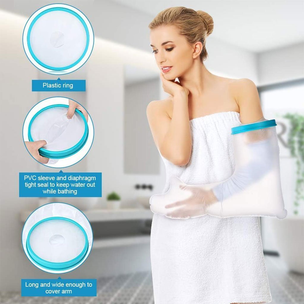 Protège-plâtre imperméable bras complet pour pour adulte – غطاء عازل للمياه لليد المكسولة - الصورة 3
