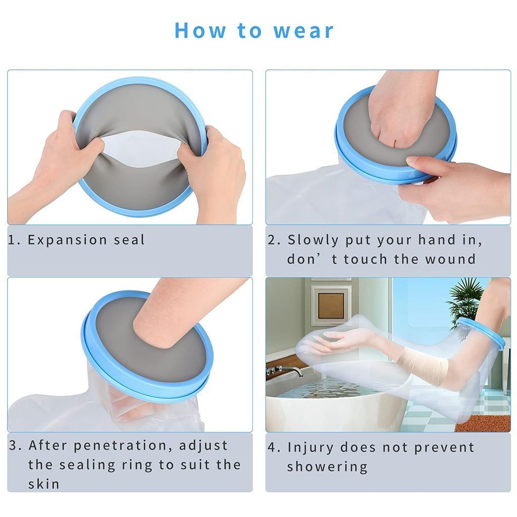 Protège-plâtre imperméable bras complet pour pour adulte – غطاء عازل للمياه لليد المكسولة - الصورة 7