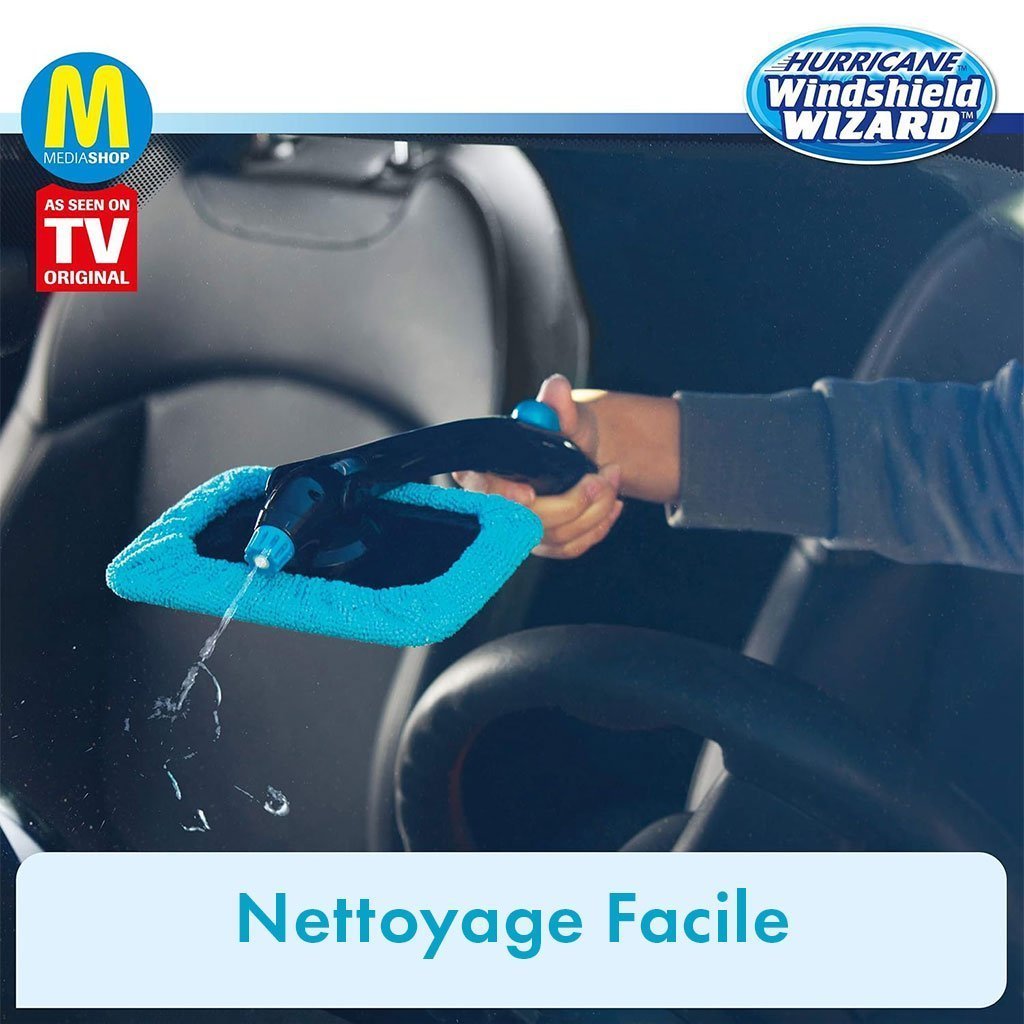 Hurricane Nettoyant pour Vitres en Microfibre avec Spray – منظف زجاج مع أداة رش - الصورة 6