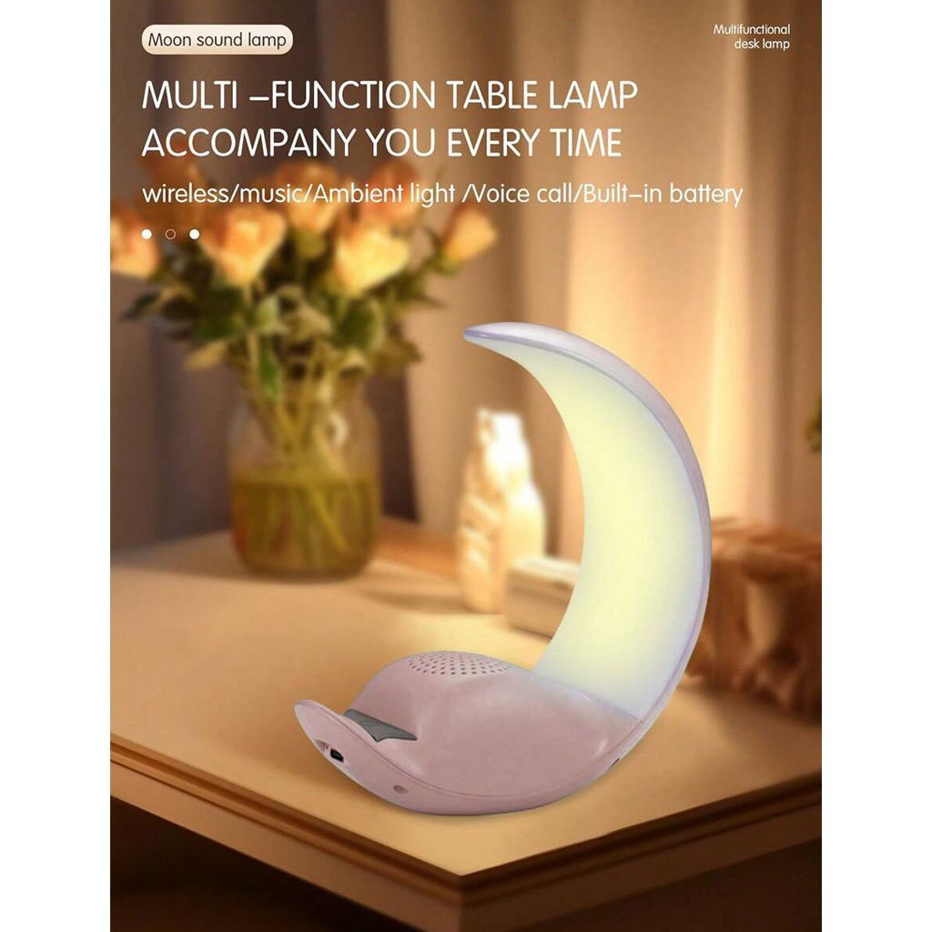 Haut-parleur tactile lampe lunaire ,moon touch speaker - الصورة 3