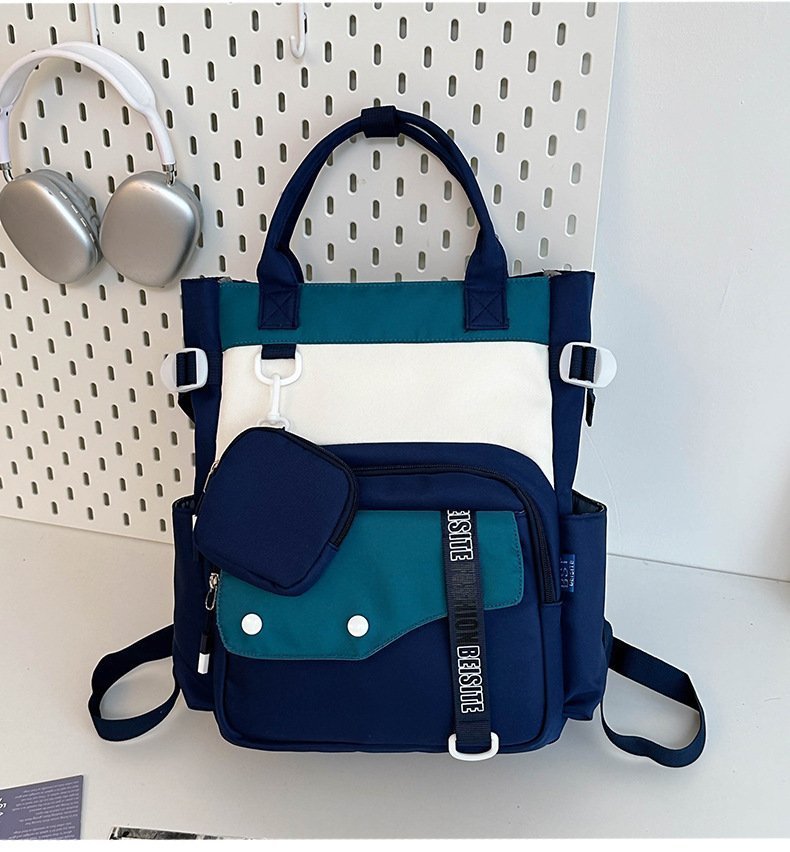 Ensemble de sacs d’école Kawai pour Enfants 2Pcs Avec Pochette Bleu – محفظة 2 قطع كاواي مع محفظة صغيرة أزرق - الصورة 3