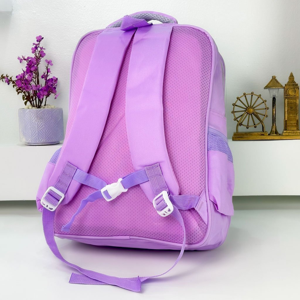 Sac à Dos pour Enfants avec Trousse Assortie 2504 Mauve – حقيبة ظهر مدرسية للأطفال مع مقلمة بنفسجي - الصورة 4