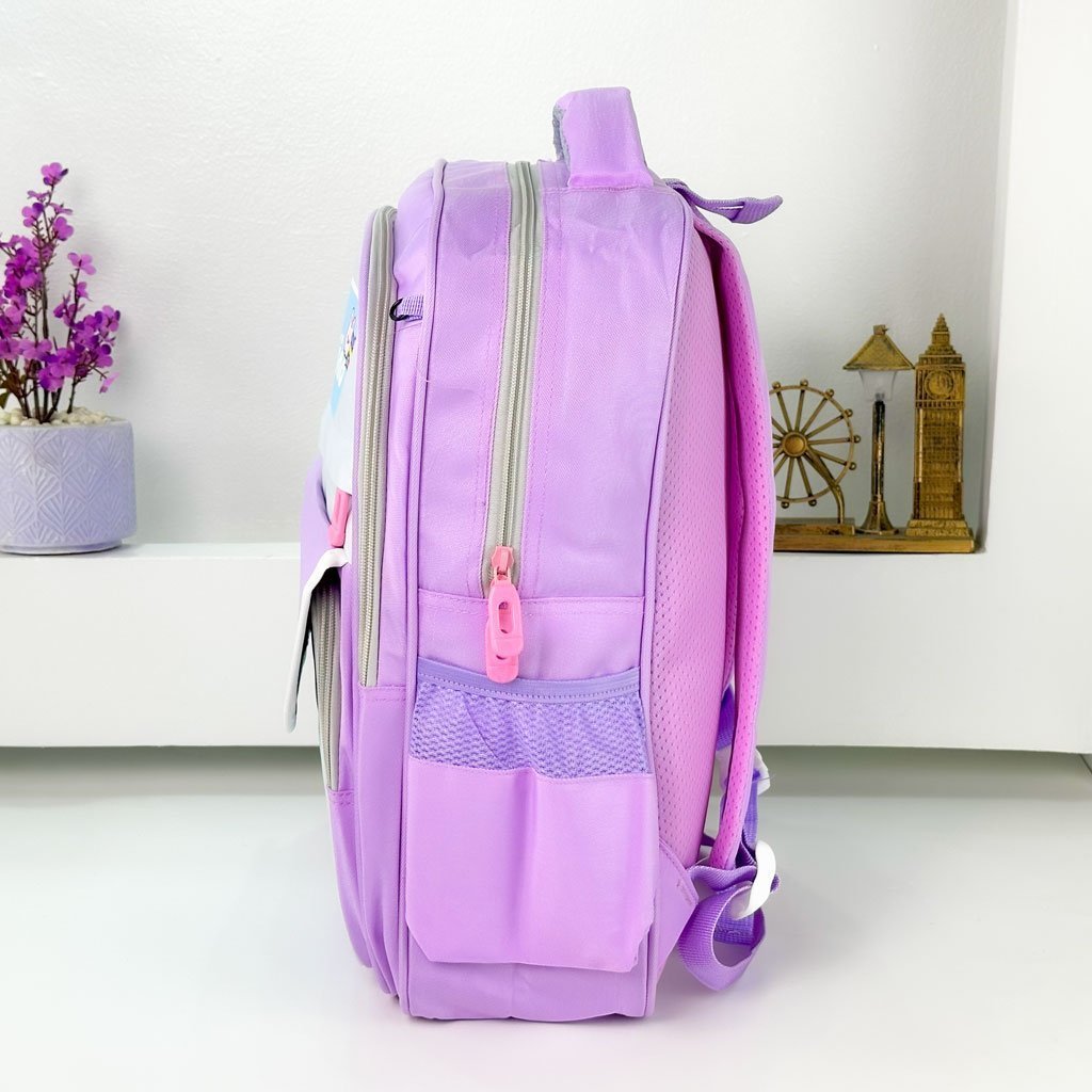Sac à Dos pour Enfants avec Trousse Assortie 2504 Mauve – حقيبة ظهر مدرسية للأطفال مع مقلمة بنفسجي - الصورة 3