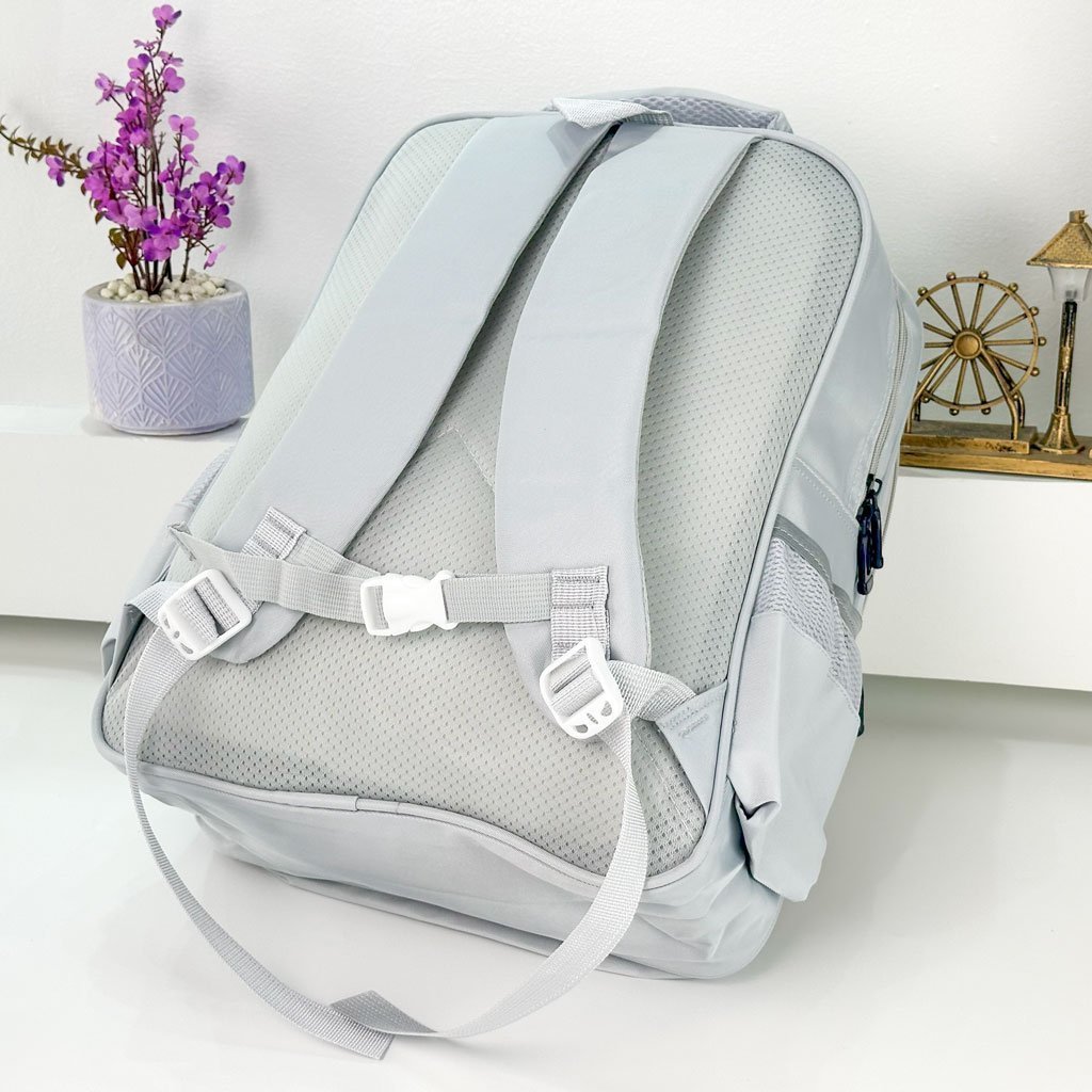 Sac à Dos pour Enfants avec Trousse Assortie 2504 Gris – حقيبة ظهر مدرسية للأطفال مع مقلمة رمادي - الصورة 2