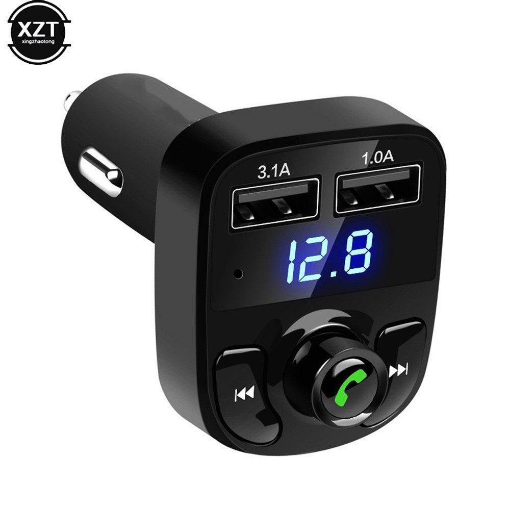 Car X8 Wireless Bluetooth FM Transmitter Kit USB Fast Charger Adapter Mp3 Player - الصورة 4