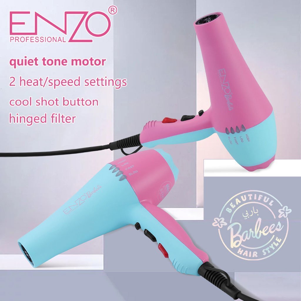 ENZO PROFESSIONAL Seche cheveux Ionic turbo 17000 RPM Edition Barbie - الصورة 7