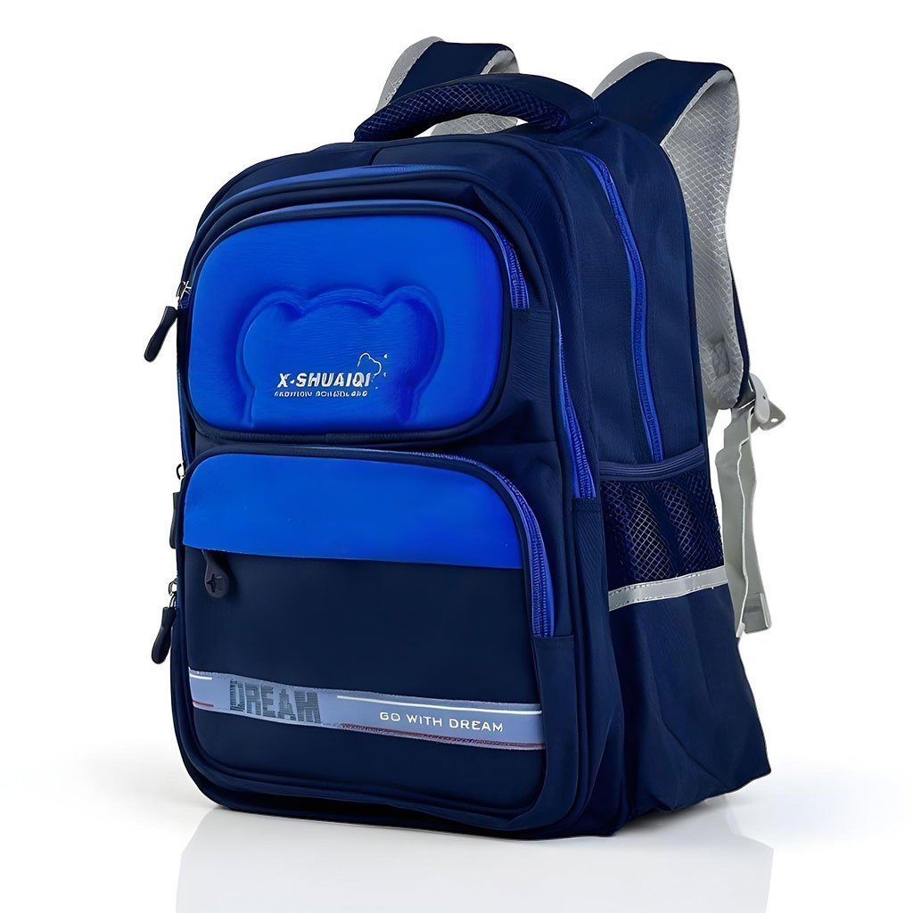 Sac à Dos Scolaire Orthopédique pour Enfants X-SHUAIQI Bleu – محفظة مدرسية للأطفال أزرق - الصورة 3