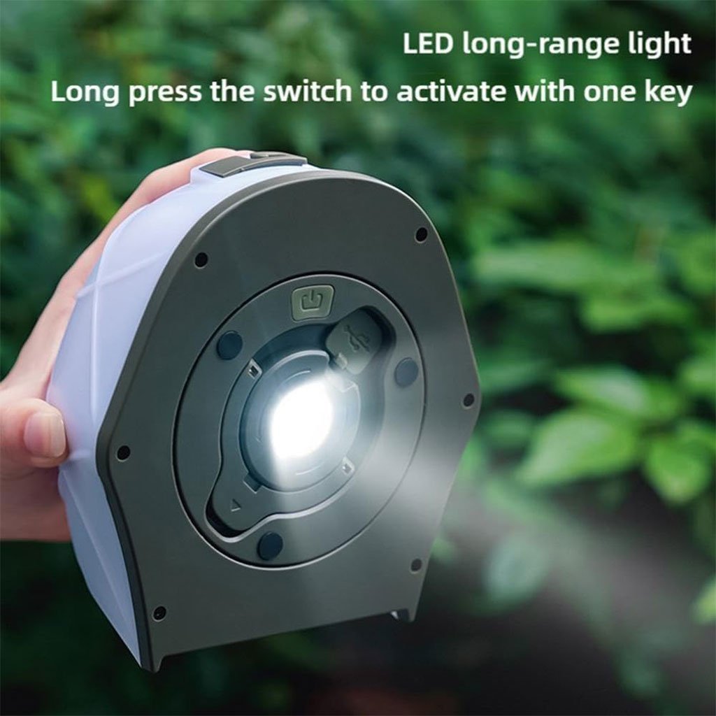 Guirlande lumineuse LED en forme de tente portable rechargeable pour camping – مصباح تخييم على شكل خيمة - الصورة 3