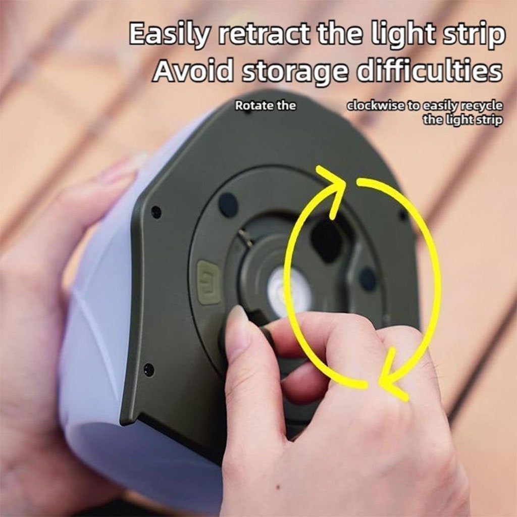 Guirlande lumineuse LED en forme de tente portable rechargeable pour camping – مصباح تخييم على شكل خيمة - الصورة 2