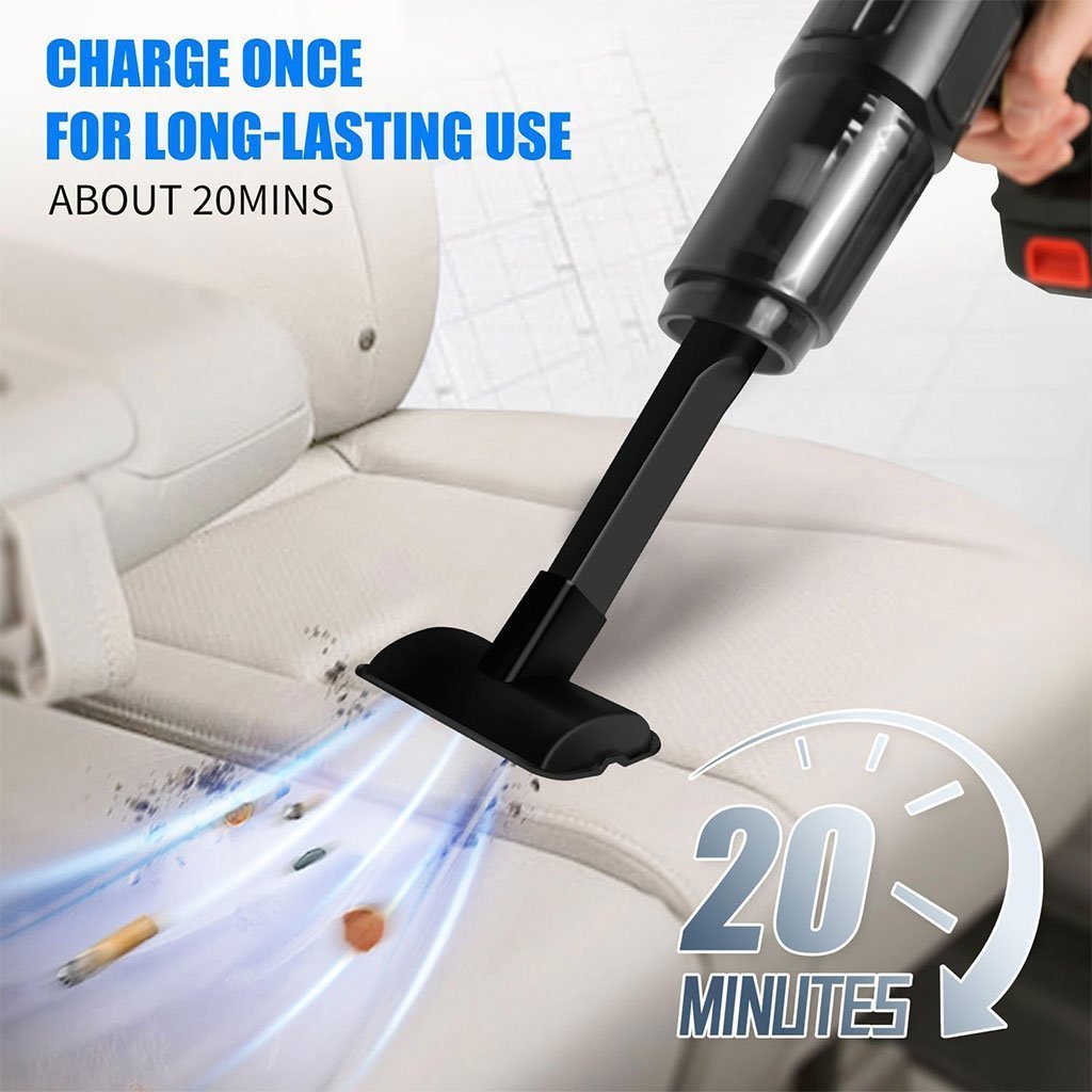 Aspirateur de voiture à main 21 000 Pa sans fil avec batterie rechargeable - الصورة 4