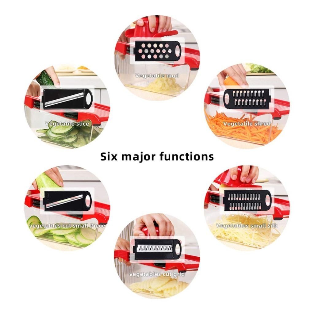 Mandoline Coupe-Légumes 10 en 1 – قطاعة خضروات - الصورة 5