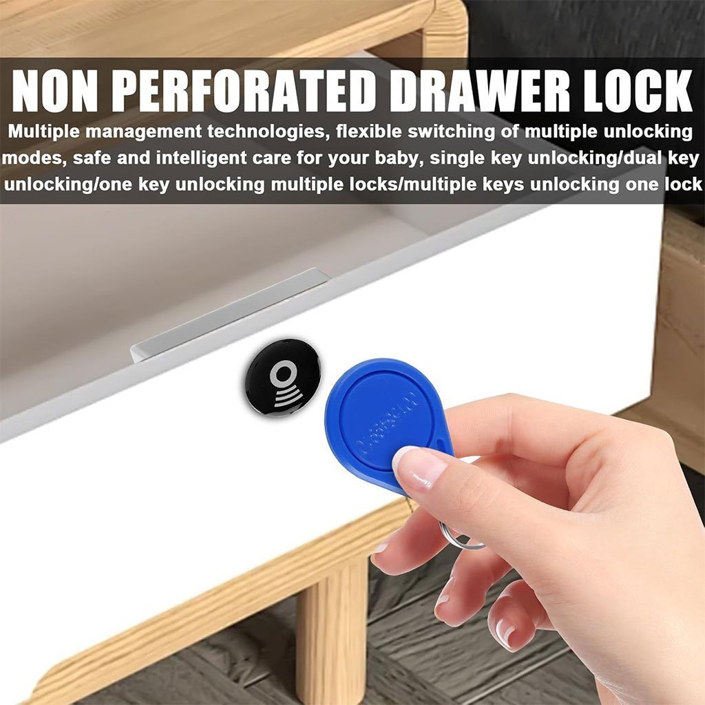 Serrure électronique d’armoire avec carte de déverrouillage – قفل درج ذكي مع بطاقة فتح - الصورة 5