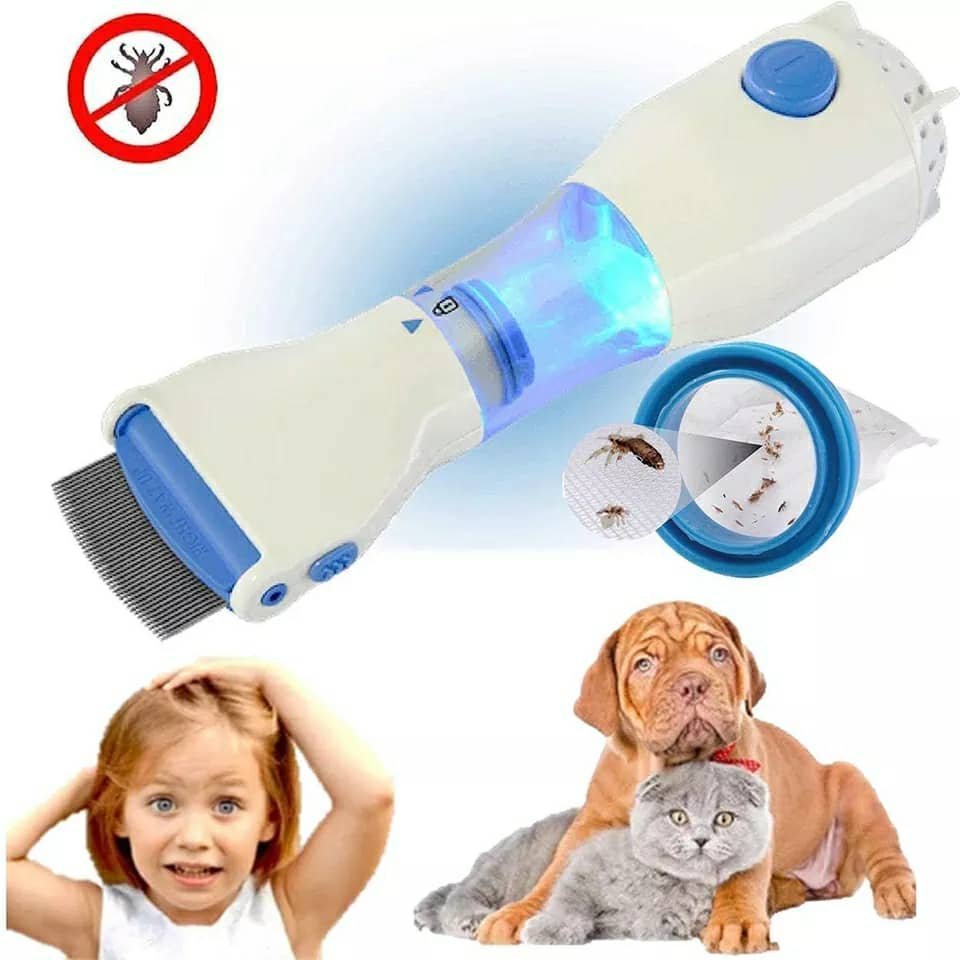 Comb Peigne Anti-Poux Électrique u0026amp; Nettoyeur Cheveux - الصورة 9