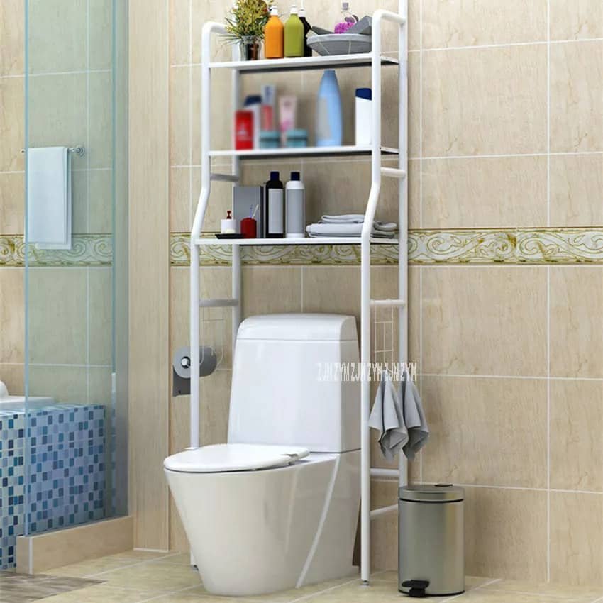 support de rangement en acier inoxydable pour salle de bain WC - الصورة 2
