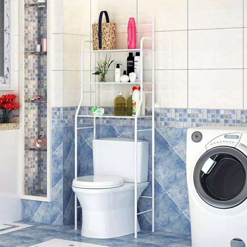 support de rangement en acier inoxydable pour salle de bain WC - الصورة 6