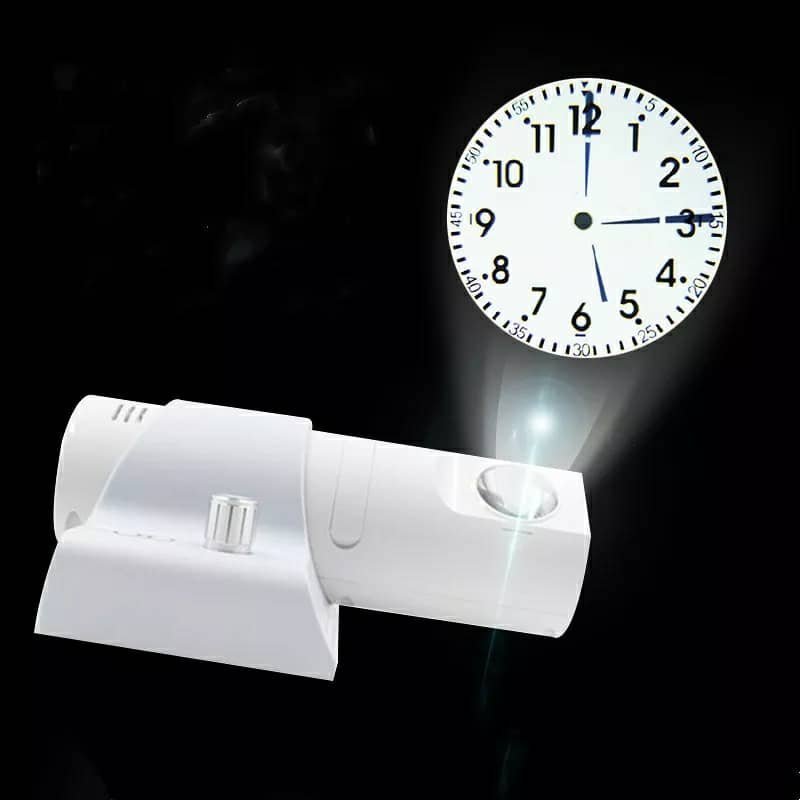 Projecteur horloge mural HD Rotation à 180 degrés 2 mode et 4 couleur - الصورة 2