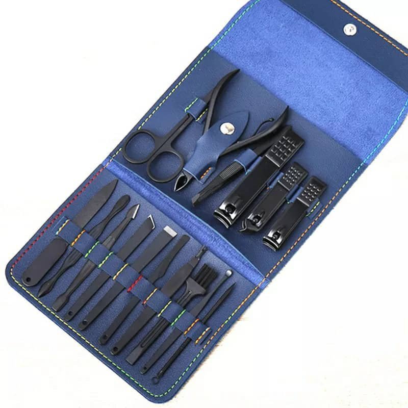 Ensembles 16 pcs de coupe-ongles professionnels en acier inoxydable - الصورة 2