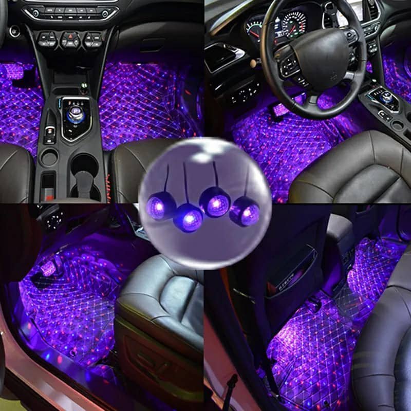 Car atmosphere Lumière RGB 4en1 USB 12V - الصورة 2