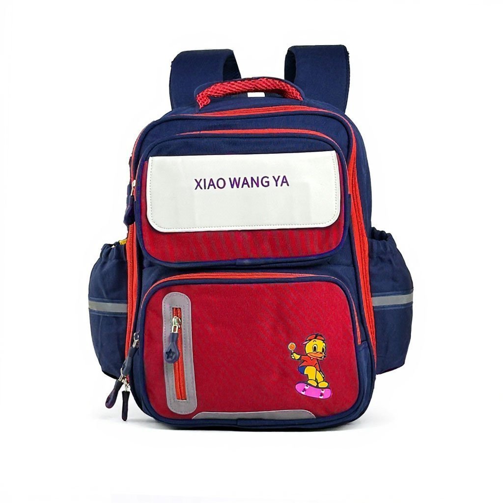 Sac à Dos Scolaire Orthopédique pour Enfants Xiao Wang Ya Bleu et rouge – محفظة مدرسية للأطفال أزرق وأحمر - الصورة 3