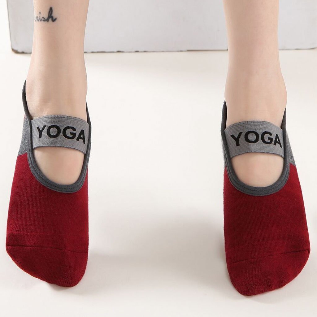 Paires Chaussettes de Yoga pour Femme Antidérapantes - الصورة 3