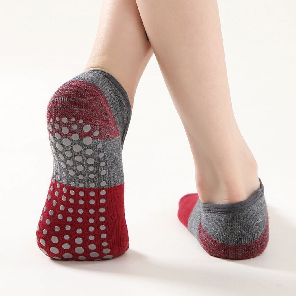 Paires Chaussettes de Yoga pour Femme Antidérapantes - الصورة 5