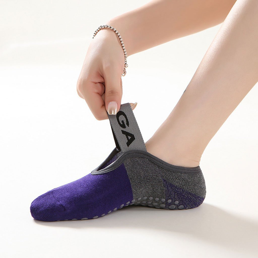 Paires Chaussettes de Yoga pour Femme Antidérapantes - الصورة 6