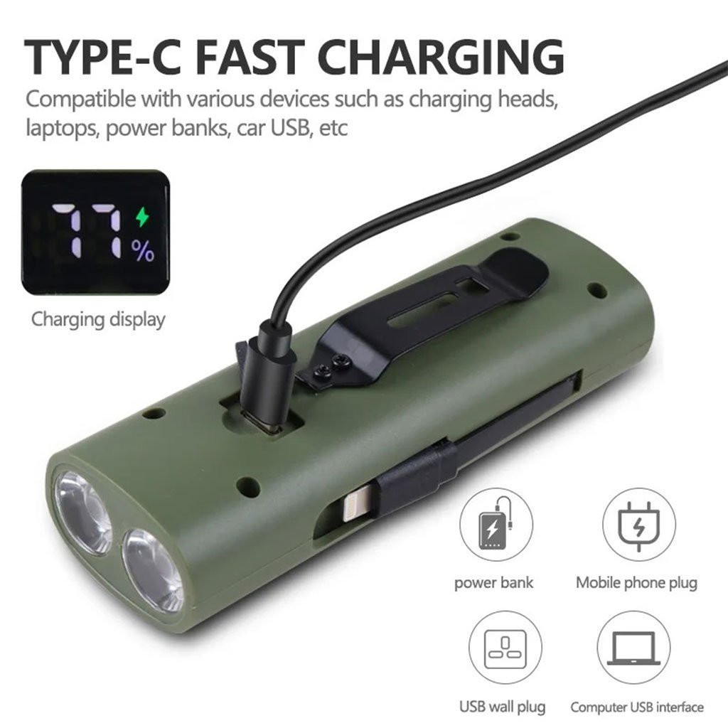 Éclairage de Vélo avant à LED et Power Bank 3000mAH – مصباح وبنك طاقة للدراجات الهوائية - الصورة 3