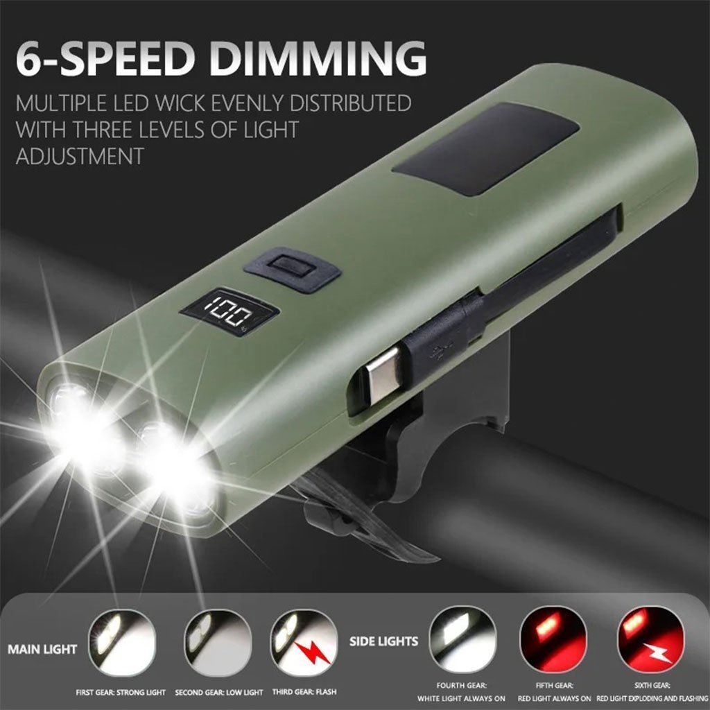 Éclairage de Vélo avant à LED et Power Bank 3000mAH – مصباح وبنك طاقة للدراجات الهوائية - الصورة 5