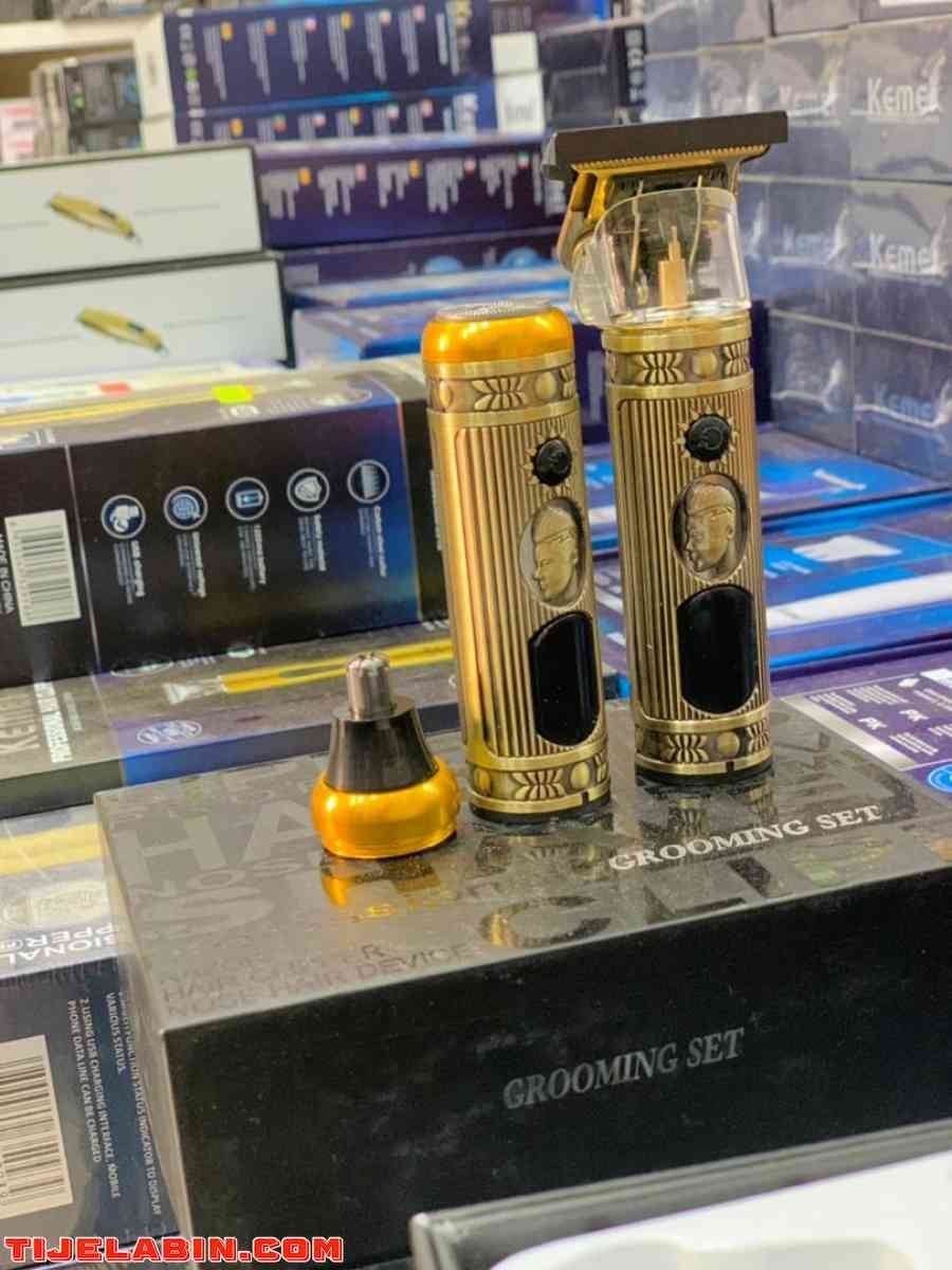 Ensemble de rasoir électrique pour hommes, tondeuse pour barbe et nez, chargeur USB, avec écran LCD - الصورة 5