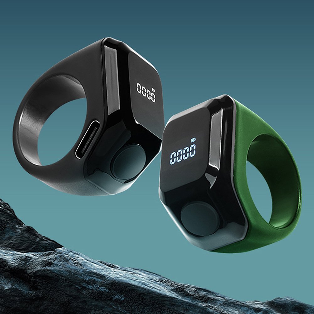 ⁦Anneau de Zikr Intelligent avec Bluetooth Ecran OLED - خاتم التسبيح الذكي يعمل مع تطبيق بلوتوث⁩ - الصورة ⁦10⁩