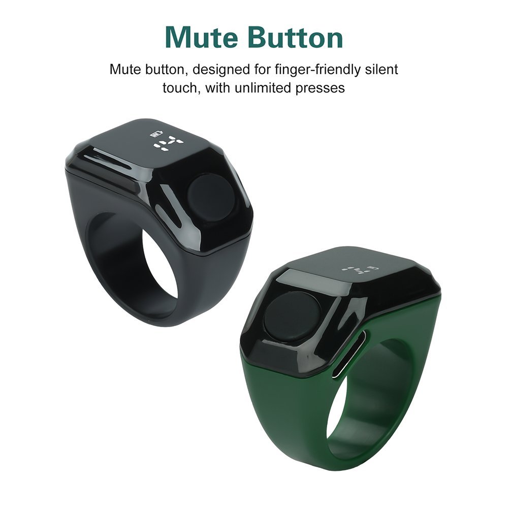 ⁦Anneau de Zikr Intelligent avec Bluetooth Ecran OLED - خاتم التسبيح الذكي يعمل مع تطبيق بلوتوث⁩ - الصورة ⁦4⁩
