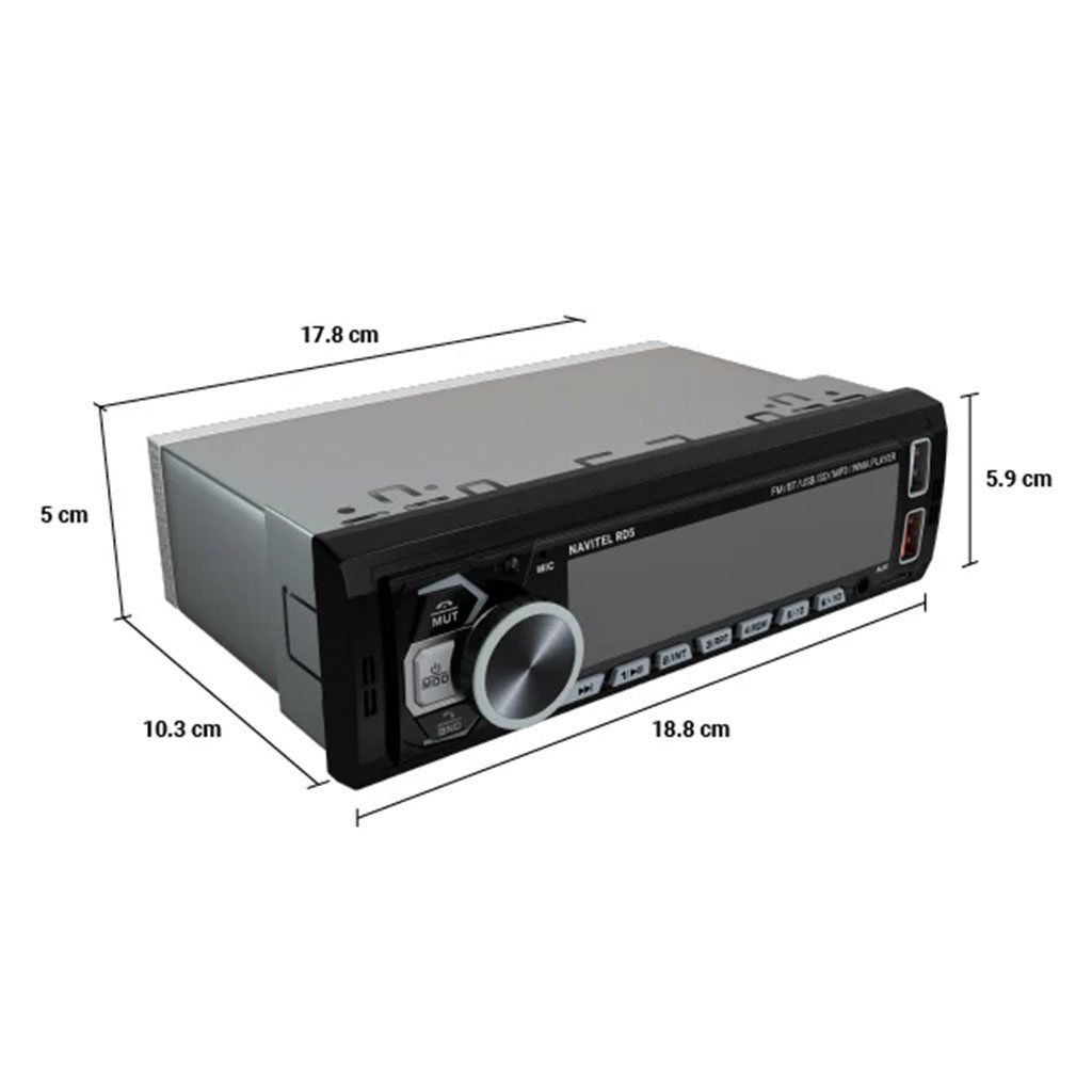 ⁦Autoradio Stéréo de Voiture 320W Bluetooth Mains-Libres, USB, SD et Lecteur MP3 - مسجل راديو السيارة بقوة 320 واط مع تقنية البلوتوث والتحكم عن بعد⁩ - الصورة ⁦7⁩