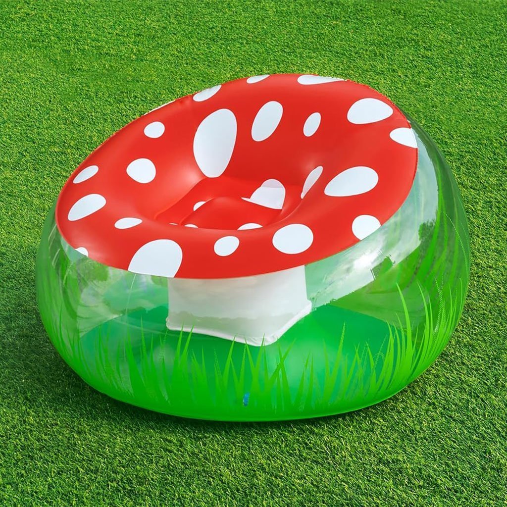 Fauteuil Gonflable Géant Champignon 112x112x66 cm Bestway 75123 – أريكة قابلة للنفخ - الصورة 4
